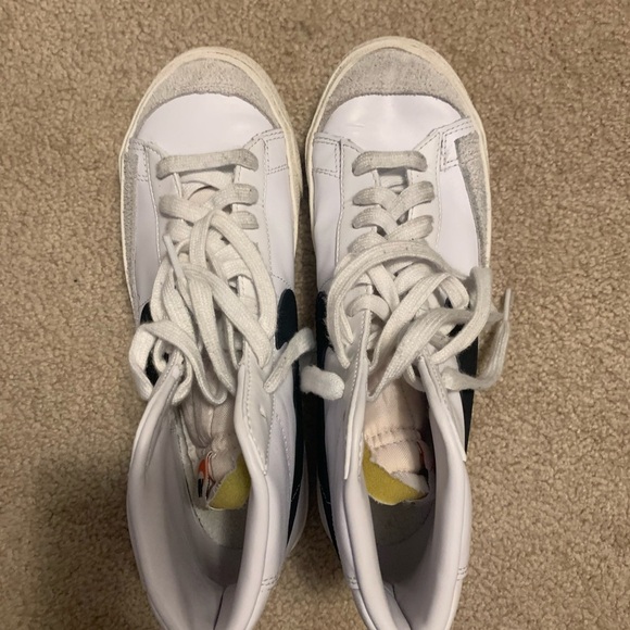 Nike Women's White and Black High-Top Sneakers - Picture 2 of 4